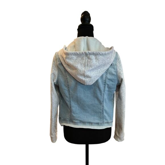 Wallflower Denim, Dreamer Fit Jean/Jersey Hooded Jacket, Size Med., EUC - Picture 2 of 3